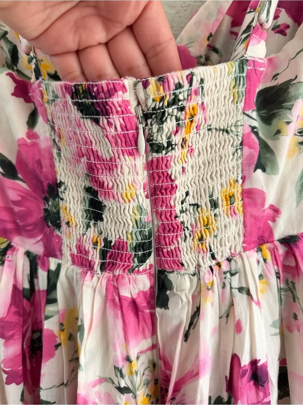 Abercrombie & Fitch tiered maxi dress with a pink floral print. Size small NWT